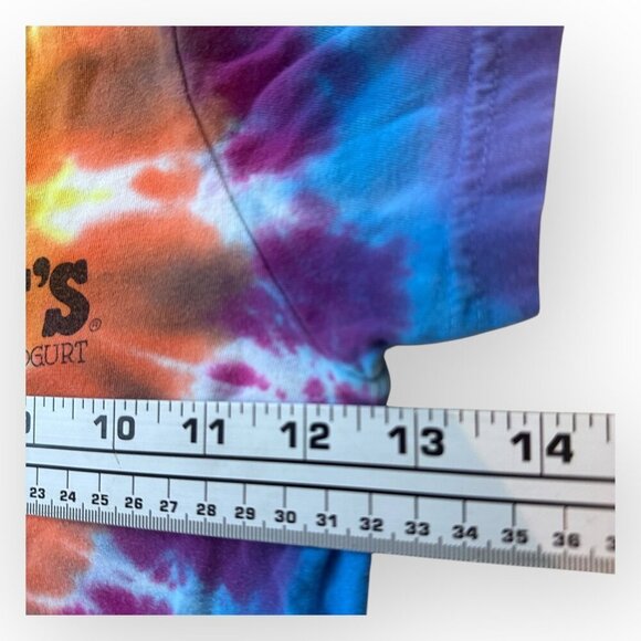 Ben and Jerrys Tie Dye Shirt American Apparel Multicolor Unisex Youth Size 4 - Picture 6 of 14